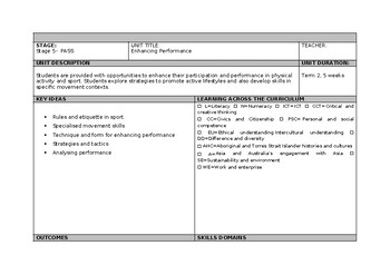 Preview of Enhancing Performance PASS Program