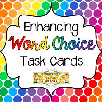 Preview of Enhancing Word Choice Task Cards