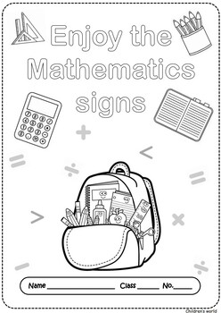 Preview of Enjoy the Mathematics signs | Math Activity (No Prep)