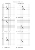 Enlargement scale factor 2 with centre