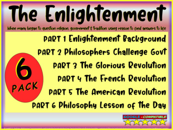 Preview of THE ENLIGHTENMENT (ALL 6 PARTS) 100+ Engaging Slides, Guided Notes, & Handouts