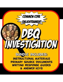 Preview of DBQ Enlightenment Common Core Document Based Question Activity