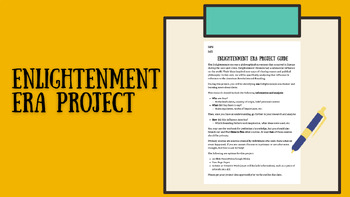 Preview of Enlightenment Era Project Guide/Rubric