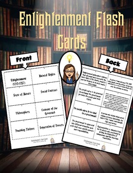 Preview of Enlightenment Flash Cards