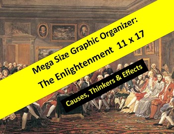 Preview of Enlightenment Graphic Organizers 11" x 17"  and 8.5 x 11 --  keys for both
