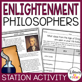 Enlightenment Philosophers | Age of Enlightenment Stations and Writing Activity