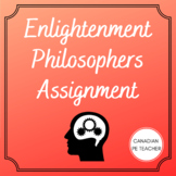 History: Enlightenment Philosopher's Chart & Answer Key
