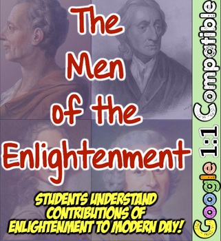 Preview of Enlightenment Philosophers Locke, Rousseau, Voltaire, Montesquieu