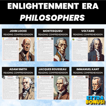 Preview of Enlightenment Philosophers and Thinkers Reading Comprehension Bundle