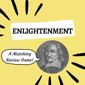 Preview of Enlightenment Philosophy & Philosopher Review - Matching / Categories Game