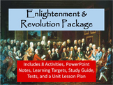 Enlightenment & Revolution Unit Notes, Activities, & Test Bundle