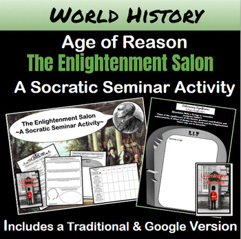 Preview of Age of Reason | Enlightenment Salon | A Socratic Seminar Activity