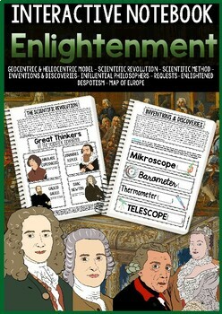Preview of Enlightenment & Scientific Revolution - Interactive Notebook