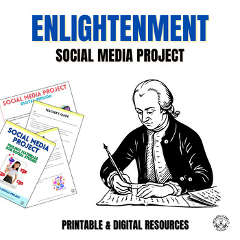 Preview of Enlightenment Social Media Project with Digital Resources