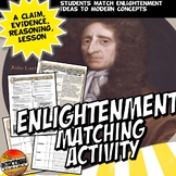Enlightenment Thinker Matching and Claim, Evidence, Reason