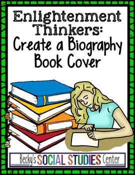 Preview of Enlightenment Thinkers - Create a Biography Book Cover