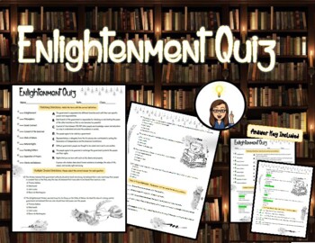 Preview of Enlightenment Thinkers Quiz