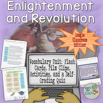 Preview of Enlightenment and Revolution Vocabulary Unit for Google and One Drive