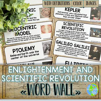Preview of Enlightenment and Scientific Revolution Word Wall