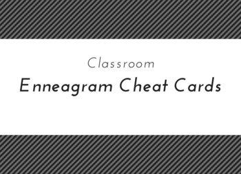 Preview of Enneagram Personality Cheat Cards