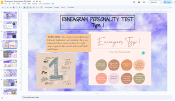 Preview of Enneagram Personality Project (3 weeks of lessons/slides - *Editable Template*)