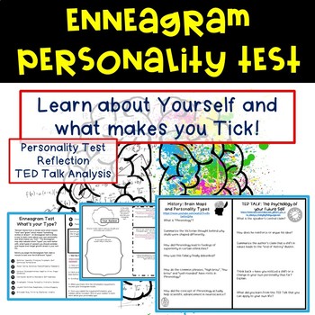 Preview of Enneagram Personality Test Reflection Activity
