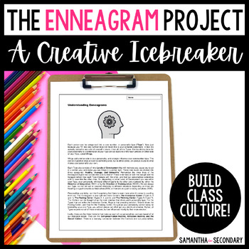 Preview of Enneagram Project for Icebreaker Activity or Classroom Community Builder