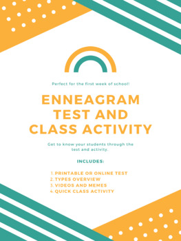 Preview of Enneagram Test & Class Activity