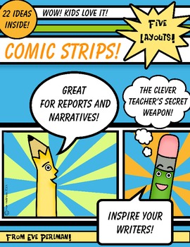 Preview of Enrich Narrative Writing and Reports with Comic Strips!  22 Ideas for Use!