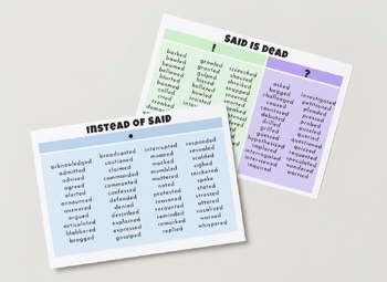 Preview of Enriching Dialogues, Other words for said (said is dead)
