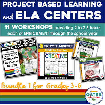 Preview of Independent Projects | Gifted and Talented Students | Early Finishers | BUNDLE 1