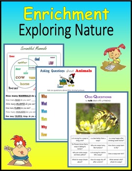 Preview of Enrichment - Exploring Nature