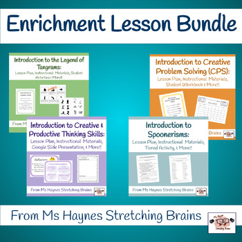Preview of Enrichment Lesson Bundle