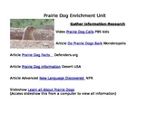 Enrichment Project-Prairie Dogs