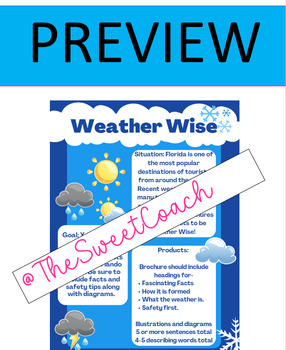 Preview of Enrichment Project-WEATHER WISE at DISNEY