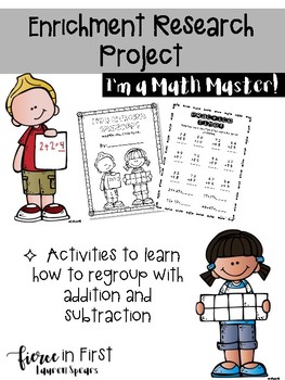 Preview of Enrichment Research Project ~ I'm a Math Master!