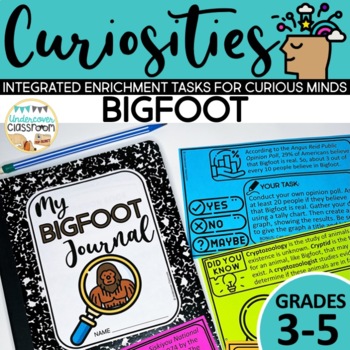 Preview of Enrichment Task Cards | Bigfoot Gifted and Talented Independent Activities