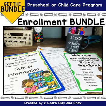 Preview of Enrollment Package for Preschool or Child Care Bundle