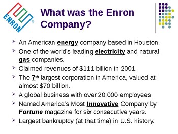 Enron A Failure In Business Ethics