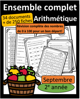 Preview of Ensemble - Septembre - Arithmétique - 2e année