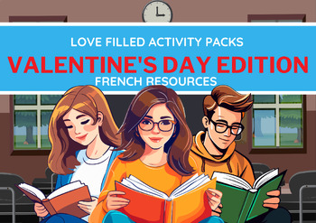 Preview of Ensemble d'Amour:Activités en Français pour la Saint-Valentin |  activity bundle