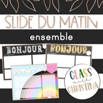 Preview of Ensemble de Slides du matin