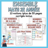 Ensemble de mathématique 2e année-Math Bundle for 2nd grade