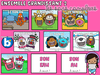 Preview of Ensemble grandissant 2 - Boom Cards - Sons complexes - 1er cycle