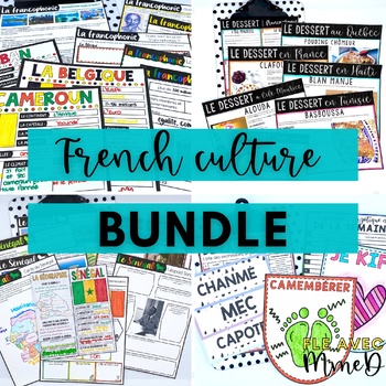 Preview of French Cultural Bundle - Les cultures francophones et non-francophones