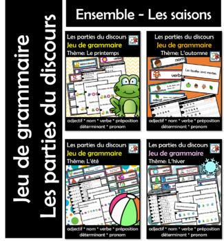 Ensemble -   les parties du discours - les saisons