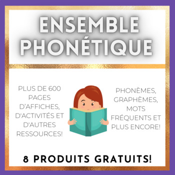 Preview of Ensemble phonétique et mots fréquents FRENCH Phonics Package
