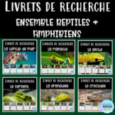 Ensemble: reptiles et amphibiens - Livrets de recherche animaux