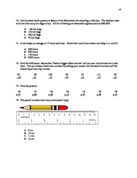 entering 5th grade summer math packet summer by cupcake stores tpt