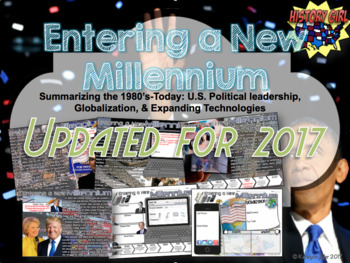 Preview of Entering a New Millennium: PowerPoint and Student Infographic Notes Sheet